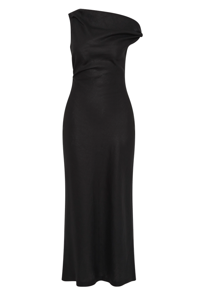 faithfull the brand one shoulder dress Faithfull the Brand One Shoulder Dress in Cream and Brown