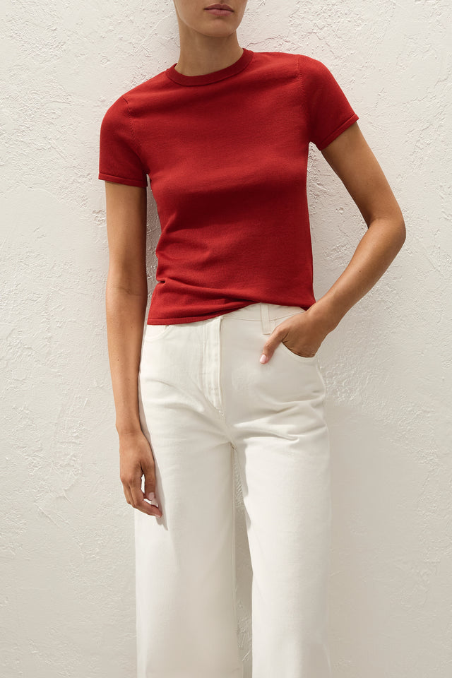 Leandra T-Shirt Red Ochre