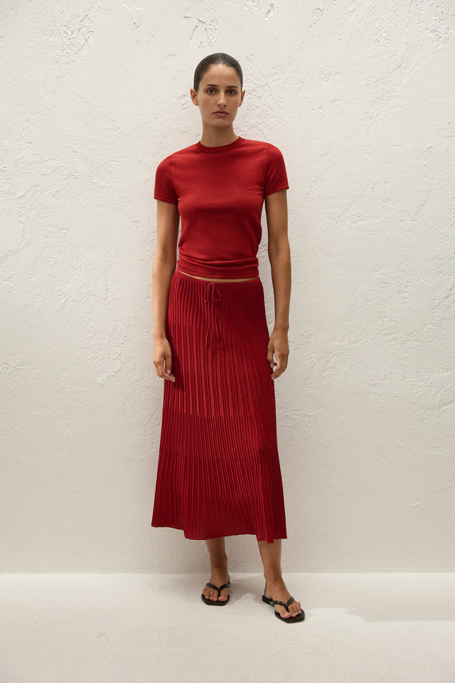 Leandra T-Shirt Red Ochre