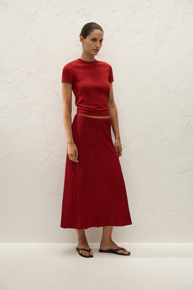 Leandra T-Shirt Red Ochre