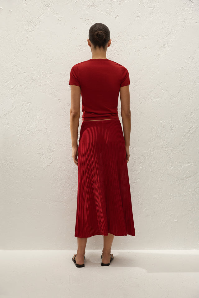 Leandra T-Shirt Red Ochre