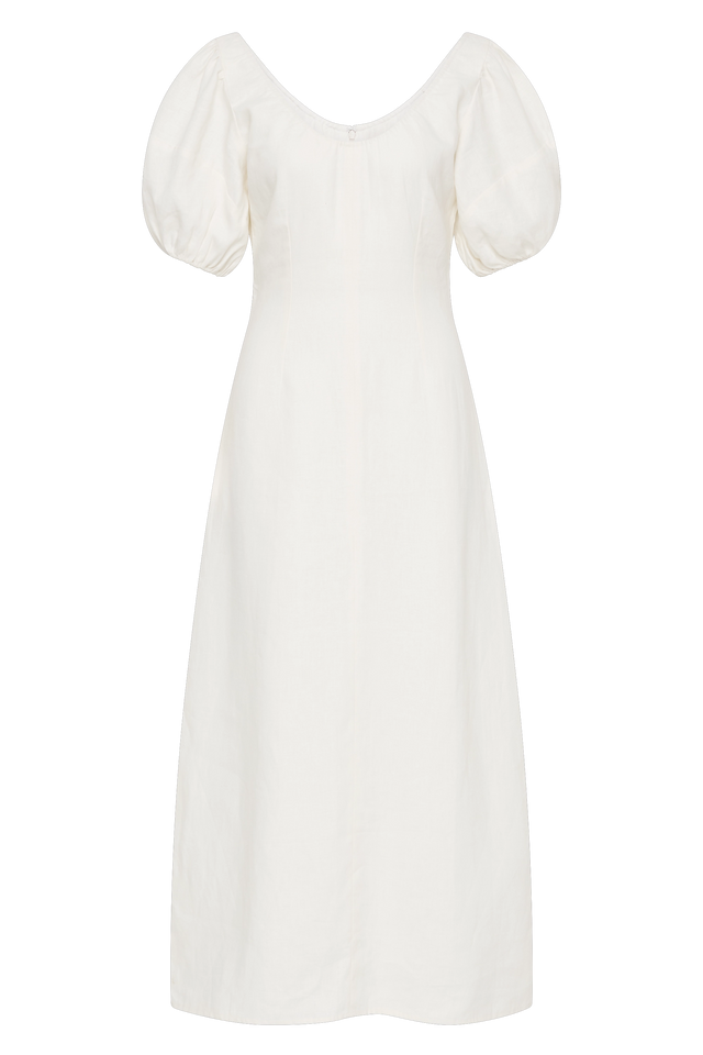 Vence Midi Dress White