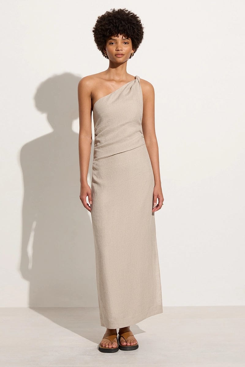 Faithfull The Brand Jomana Linen one-shoulder Dress - Farfetch