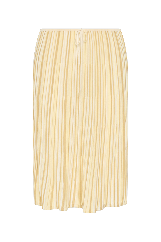 Citara Drawstring Skirt Butter Stripe