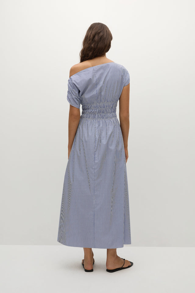 Kara Maxi Dress Helle Stripe Vintage Navy