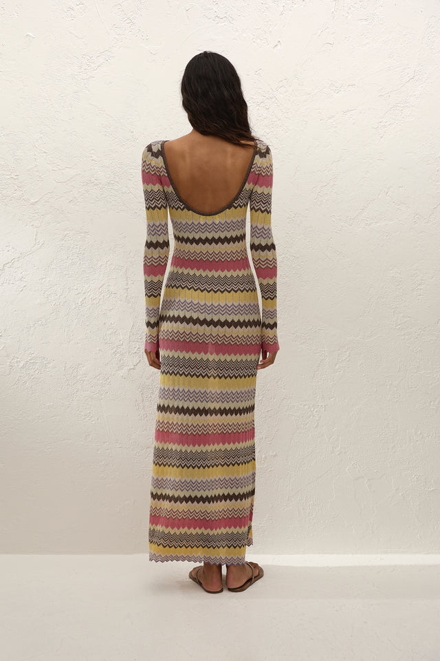 Pedro Maxi Dress Perla Stripe