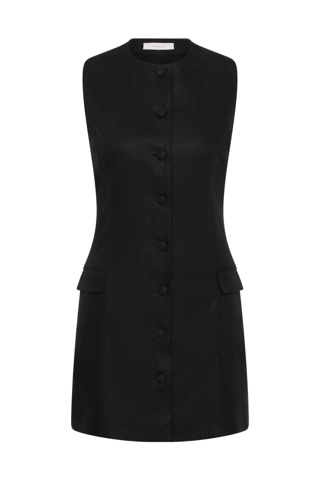 Jane Mini Dress Black - Final Sale Faithfull the Brand Jane Mini Dress Black - Final Sale Faithfull the Brand