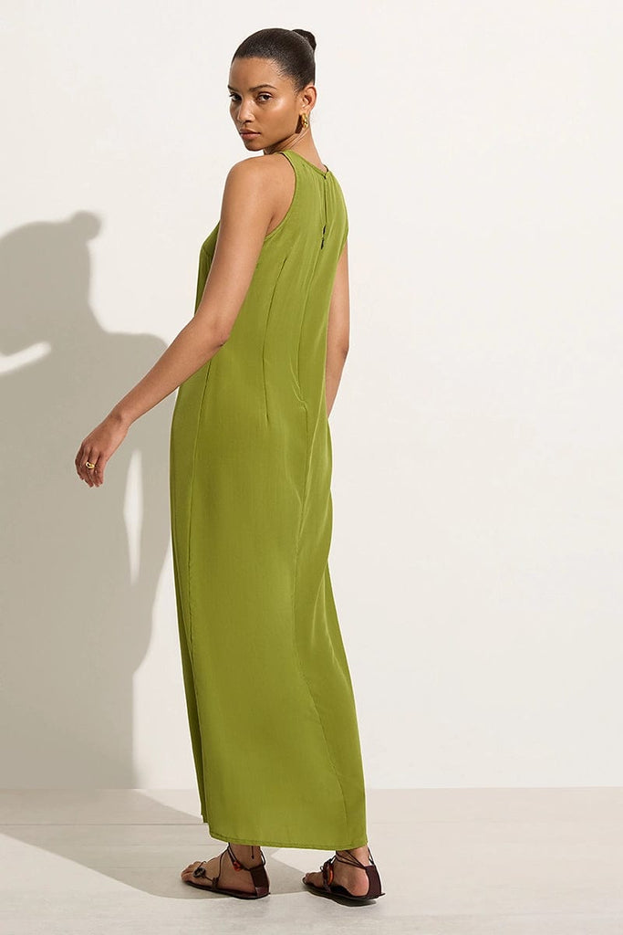 Jigsaw eucalyptus top silk dress