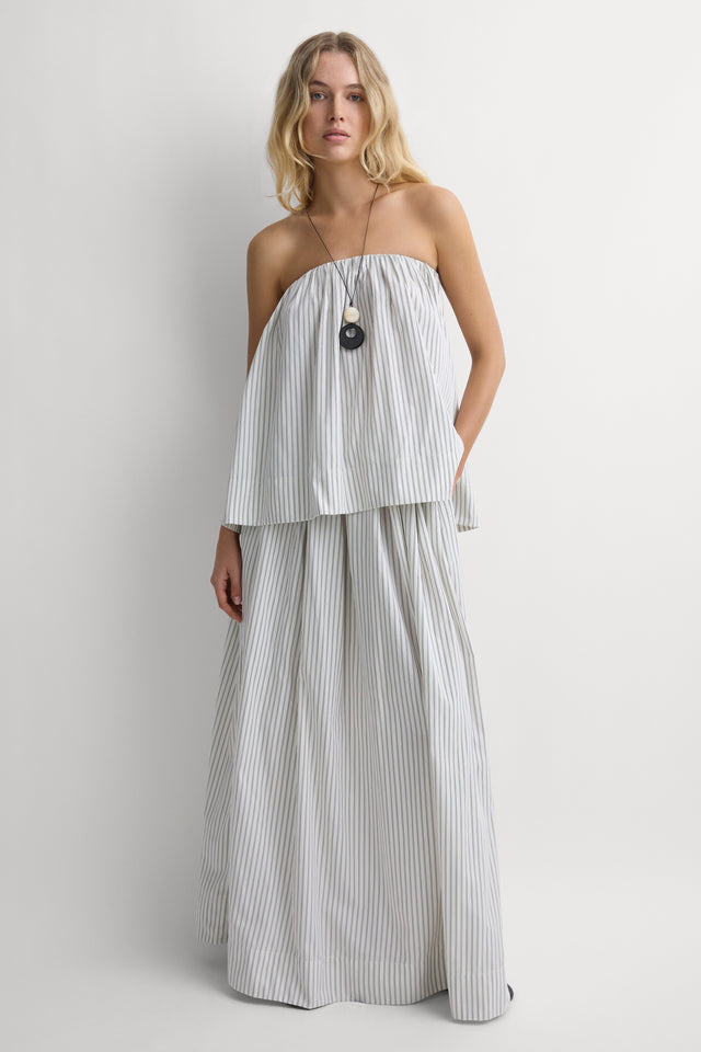 Maura Top Oliva Stripe Ecru