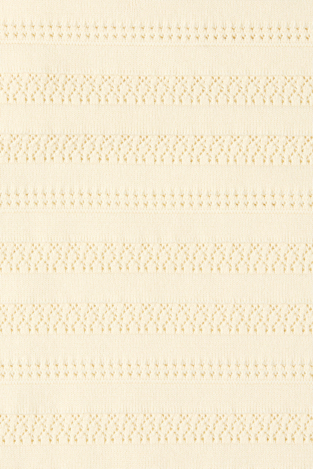 Tanya Pant Ida Pointelle Vintage White