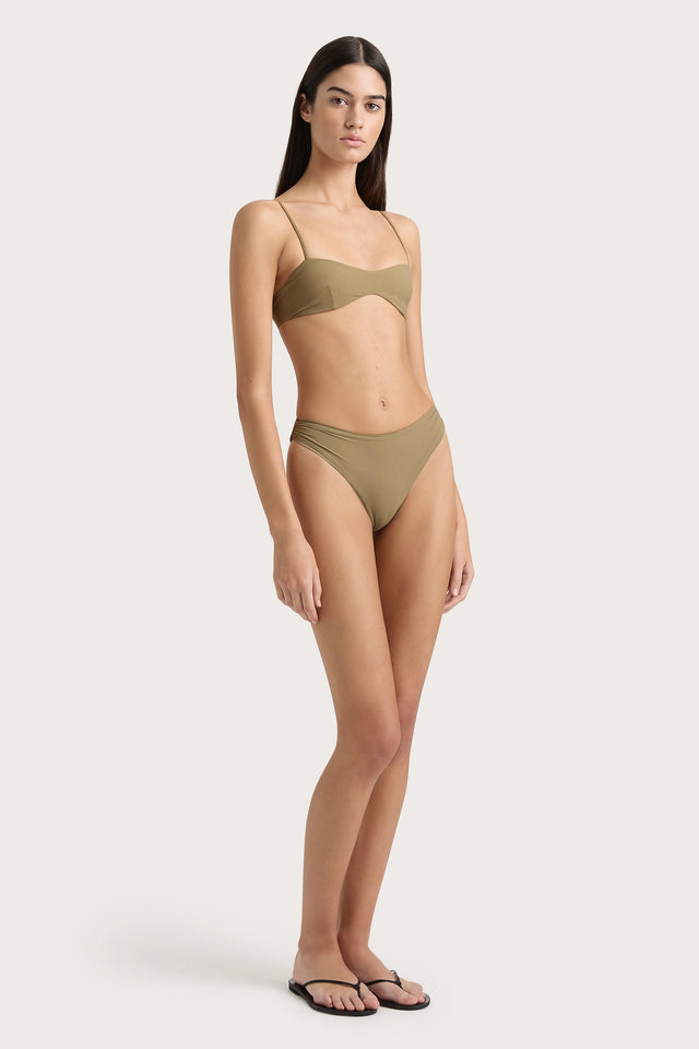 Evora Bikini Top Khaki