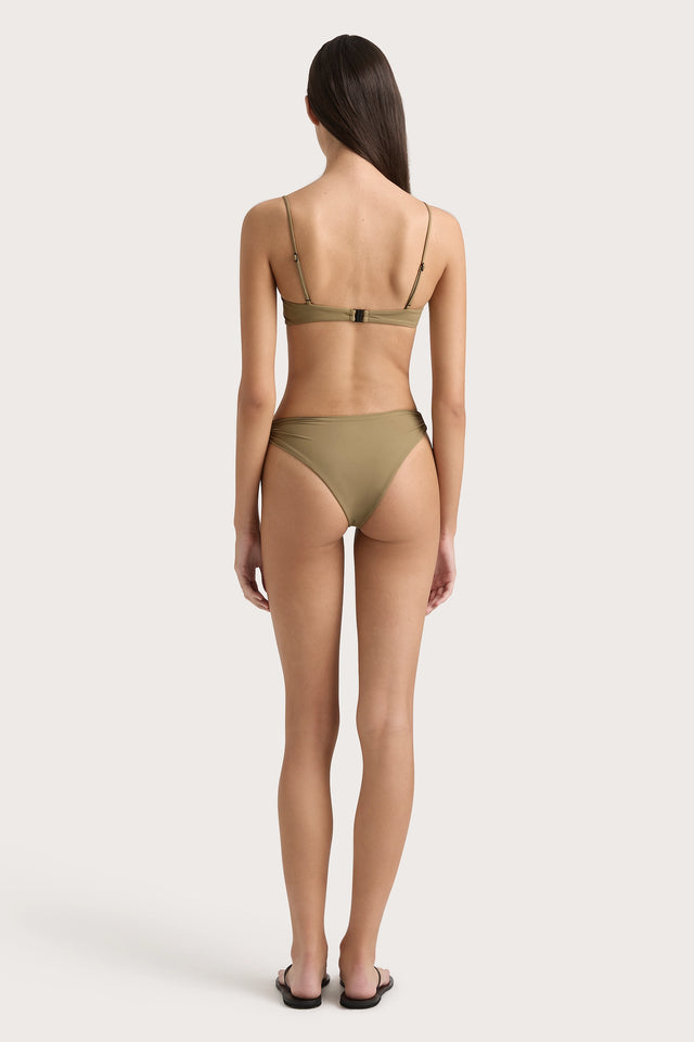 Evora Bikini Top Khaki