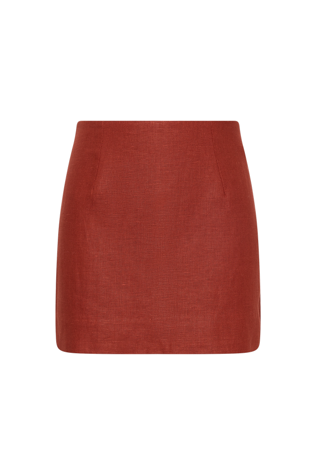 Jane Mini Skirt Garnet