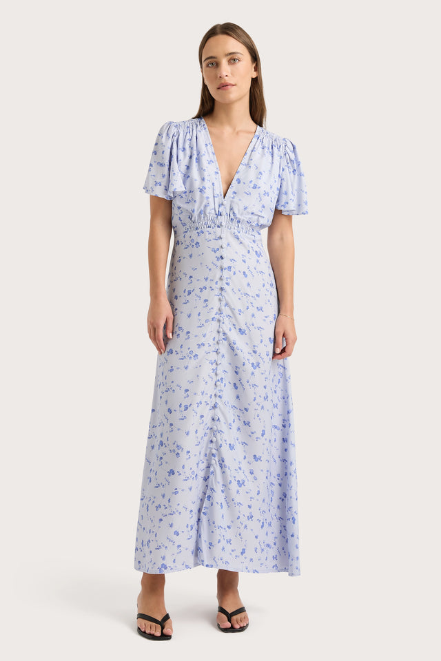 Tae Midi Dress Blossom Blue