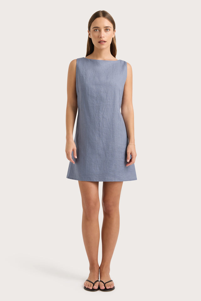Faithfull | Nazarit Mini Dress Cornflower Blue | Women's Mini Dress