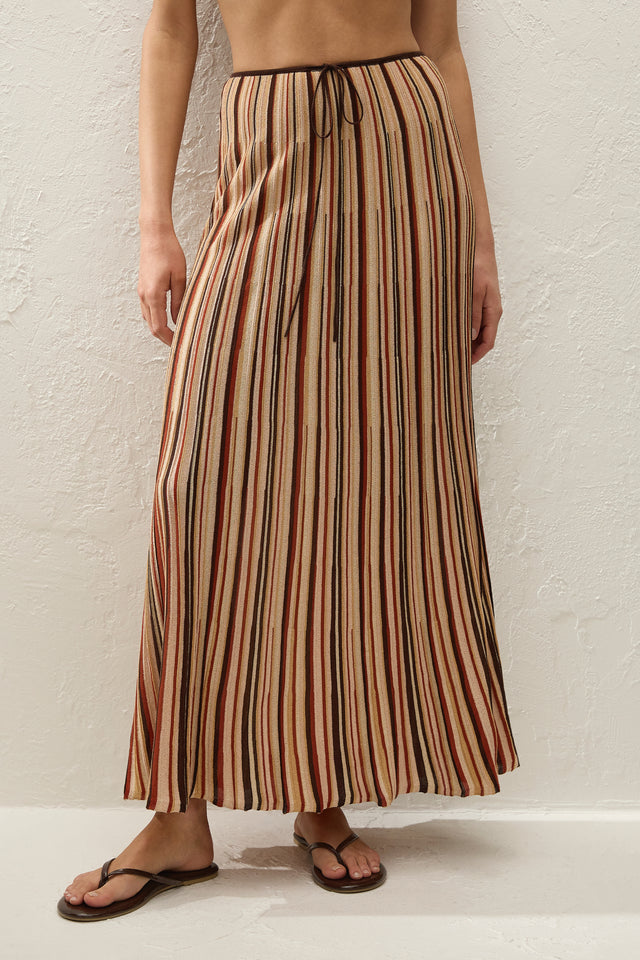 Iden Maxi Skirt Murano Stripe