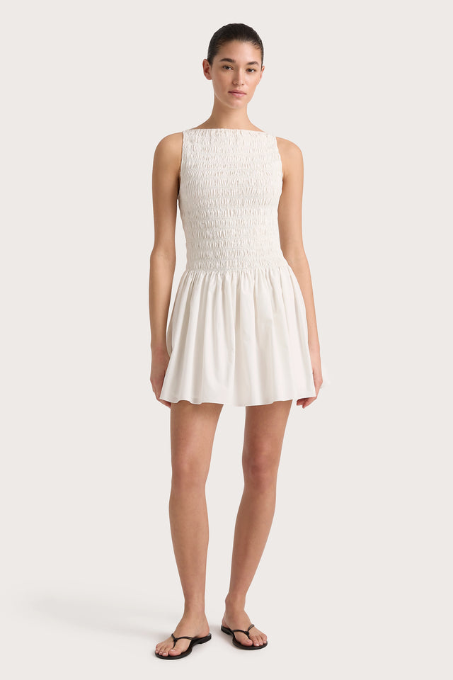 Noa Mini Dress White - Final Sale Faithfull the Brand Noa Mini Dress White - Final Sale Faithfull the Brand