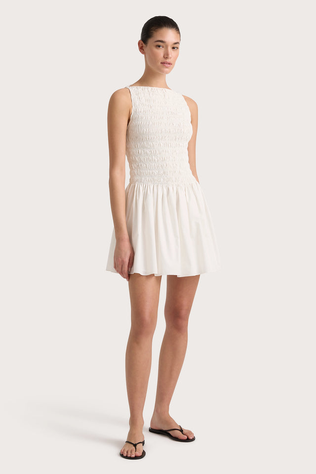 Noa Mini Dress White - Final Sale Faithfull the Brand Noa Mini Dress White - Final Sale Faithfull the Brand