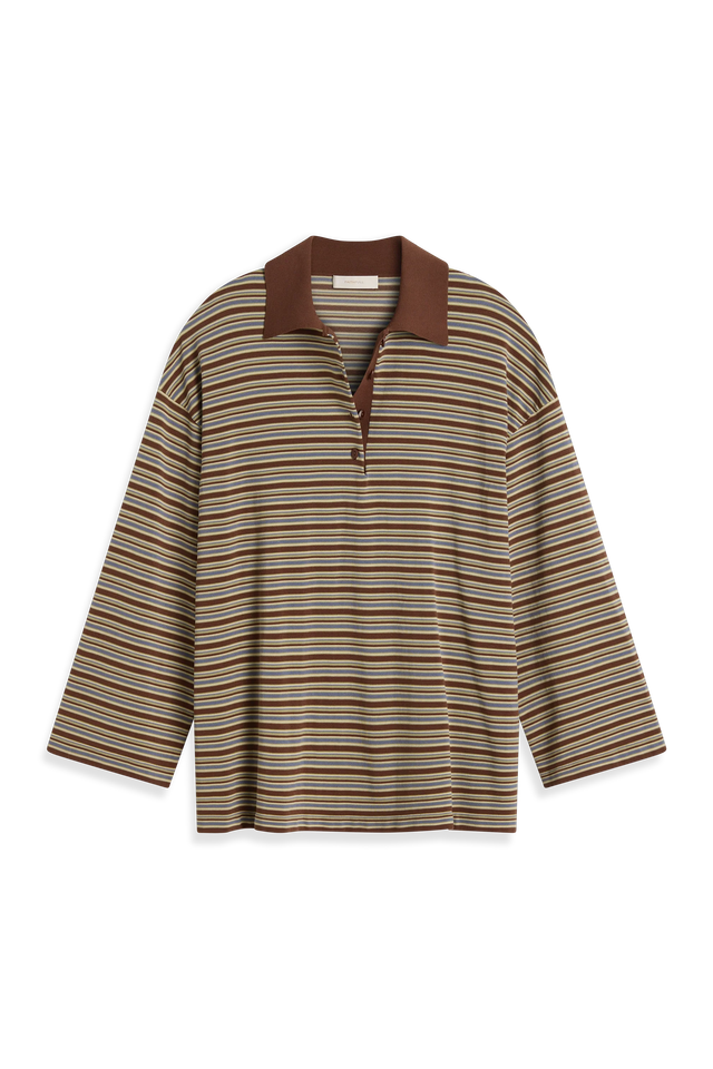 Ivana Polo Shirt La Palma Stripe Carob