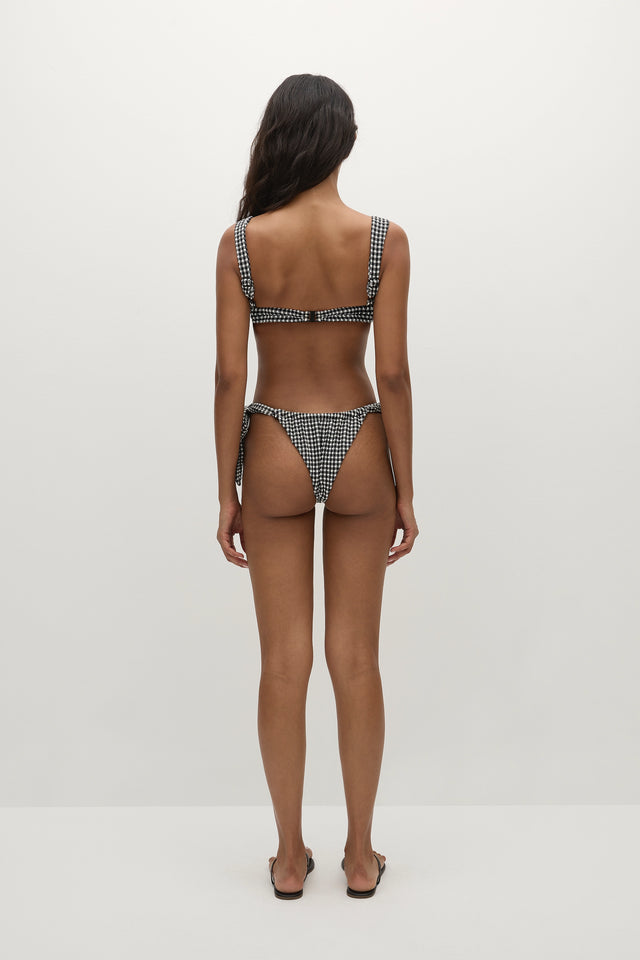 Costa Bikini Bottom Seersucker Gingham