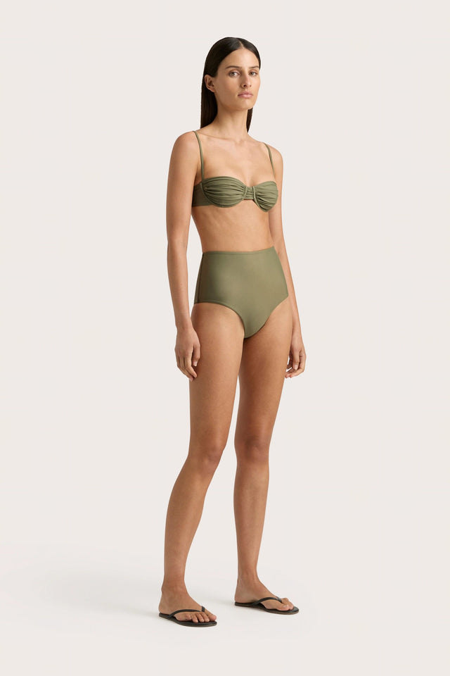 Stefania Bikini Top Khaki