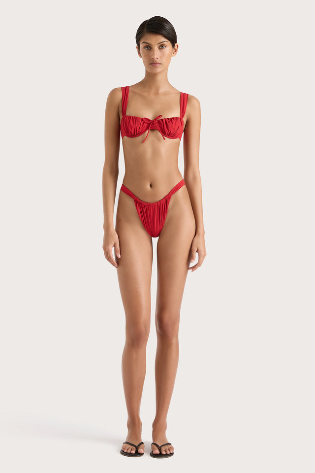 Dinard Bikini Top Red