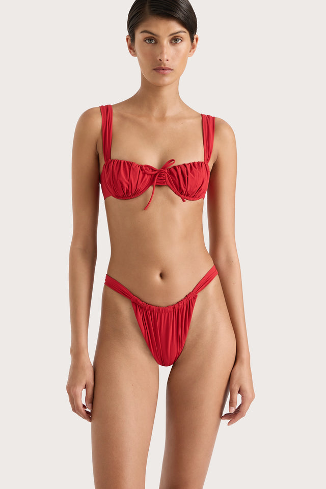 Dinard Bikini Top Red