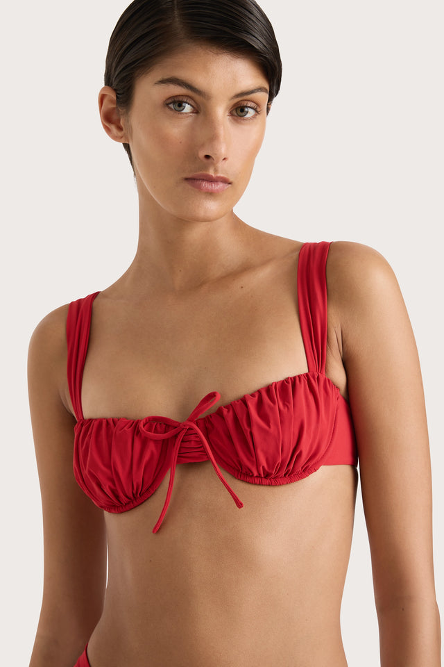 Dinard Bikini Top Red