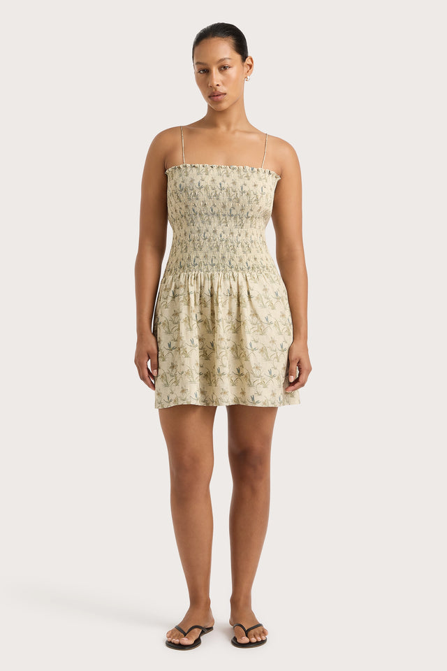 Geriba Mini Dress Daffodil Cream