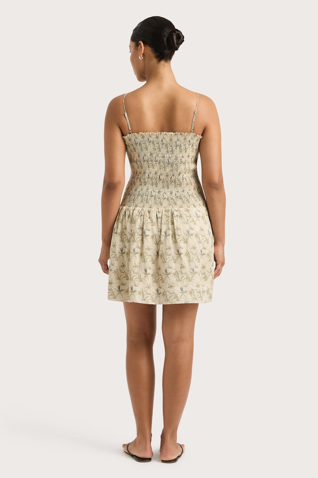 Geriba Mini Dress Daffodil Cream