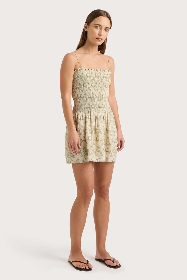 Geriba Mini Dress Daffodil Cream