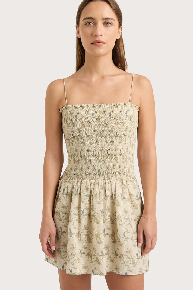 Geriba Mini Dress Daffodil Cream