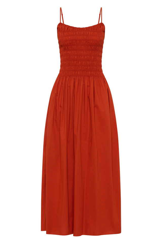 Araceli Maxi Dress Dusty Tomato