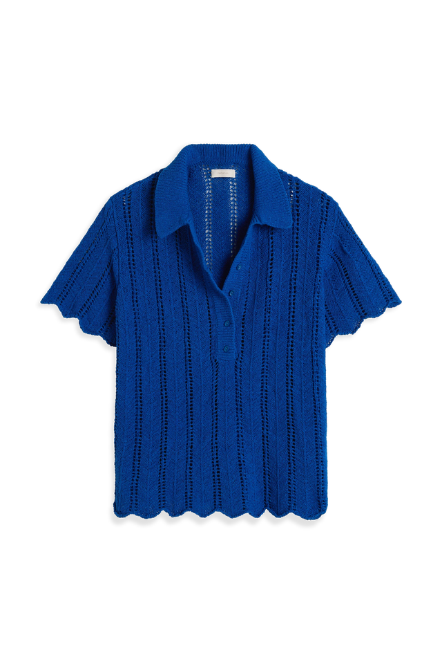 Luis Polo Top Cobalt