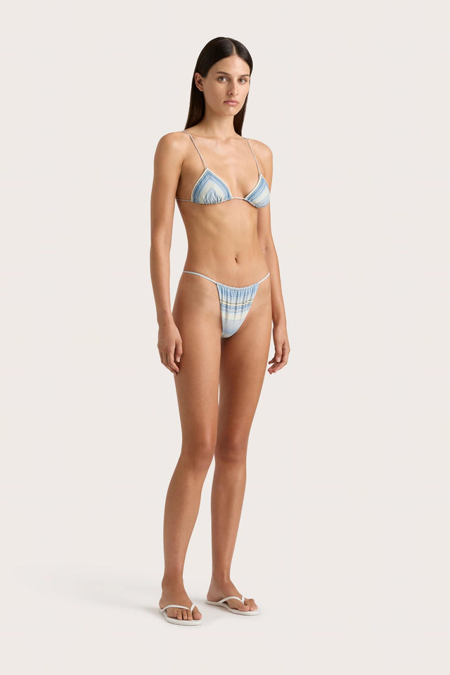 Elea Bikini Top Futura Stripe Sky Blue