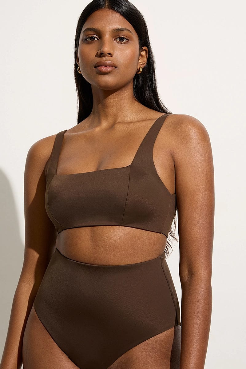 Zizi Bikini Top Coffee - Final Sale