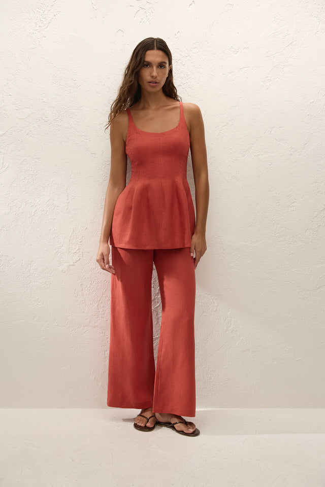 Syna Top Dusty Tomato