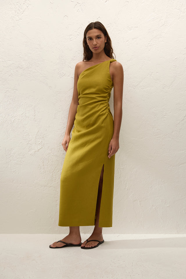 Jomana Midi Dress Olive