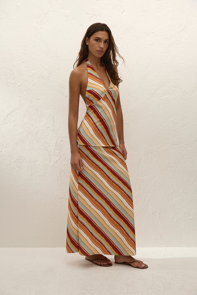 Elene Maxi Skirt Carmen Stripe