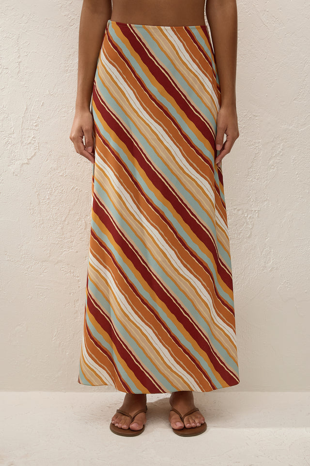 Elene Maxi Skirt Carmen Stripe