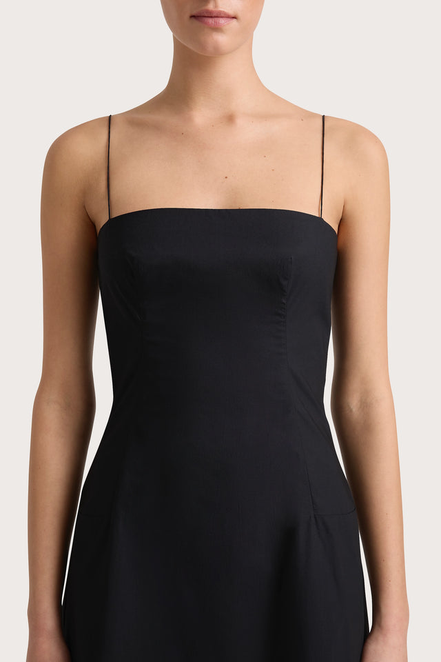 Ostano Midi Dress Black - Final Sale Faithfull the Brand Ostano Midi Dress Black - Final Sale Faithfull the Brand