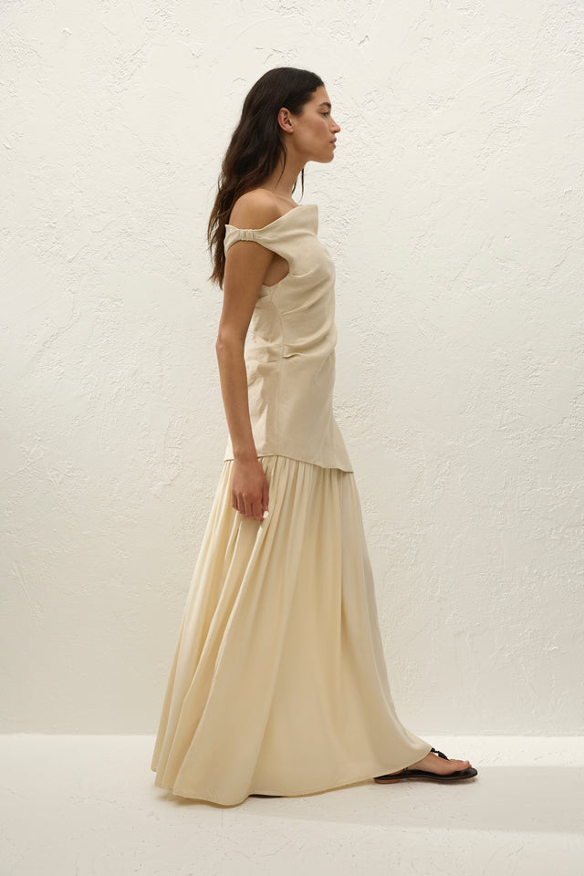 long dress brands The Normal Brand Deep V Button Thru Dress - Black