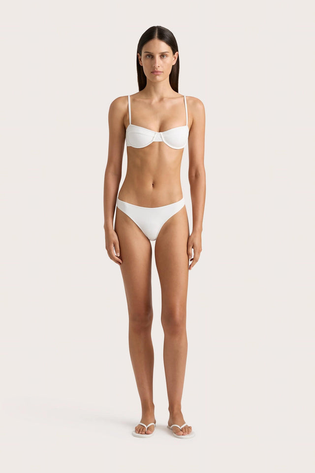 Farrah Bikini Top White