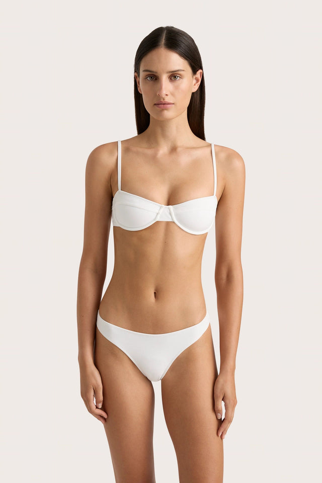 Farrah Bikini Top White