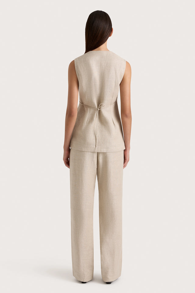 Lulea Wrap Vest Oatmeal - Final Sale – Faithfull the Brand Lulea Wrap Vest Oatmeal - Final Sale – Faithfull the Brand