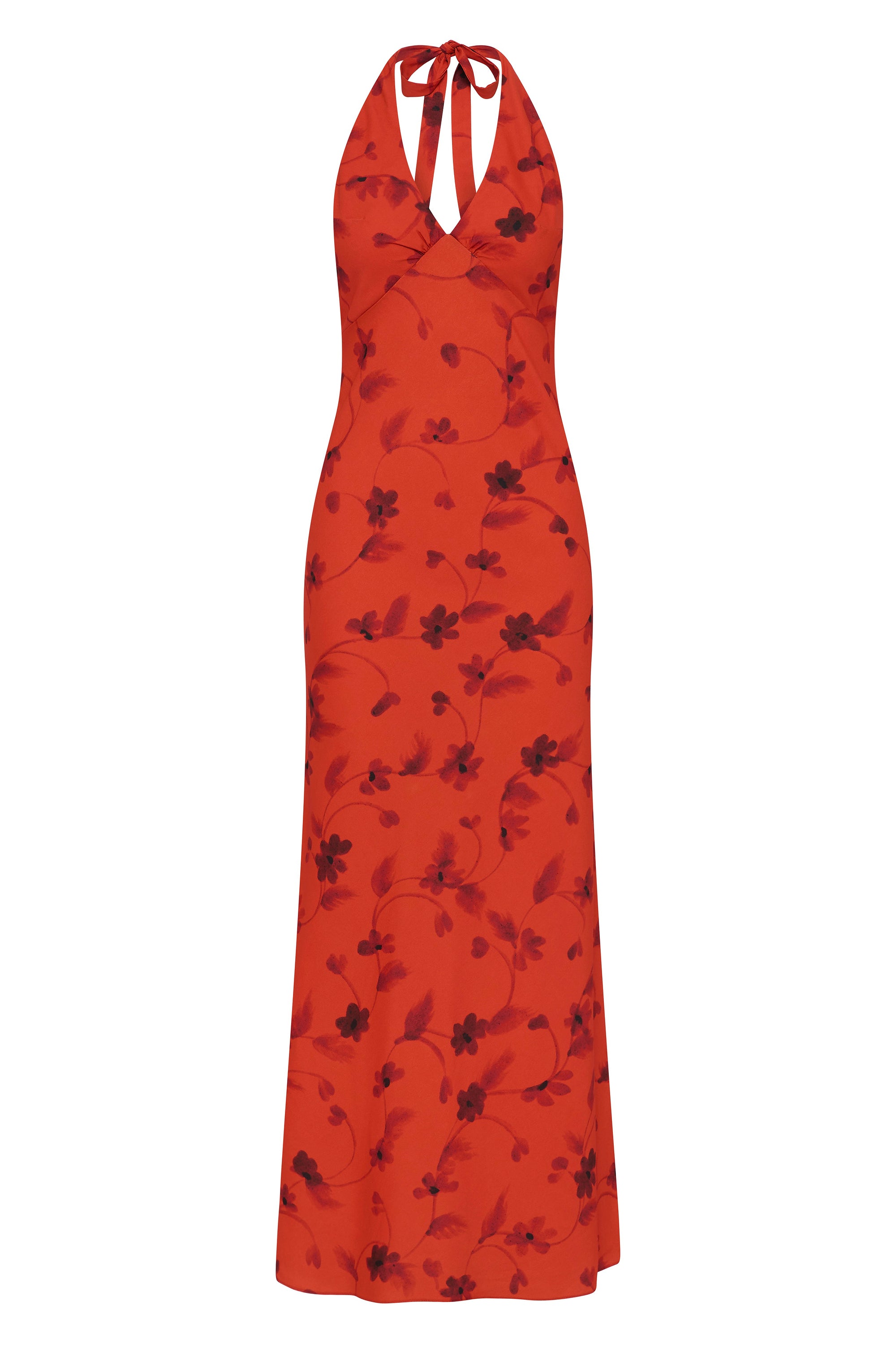 Rosa Maxi Dress Pirazzo Floral Rosso - Faithfull the Brand INT