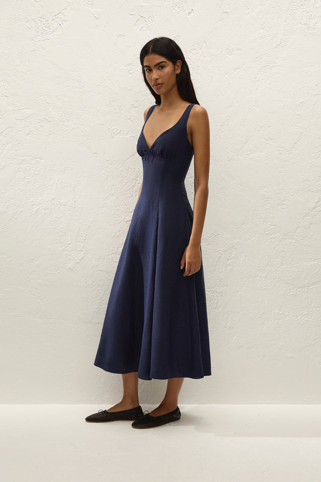 Adalee Midi Dress Navy