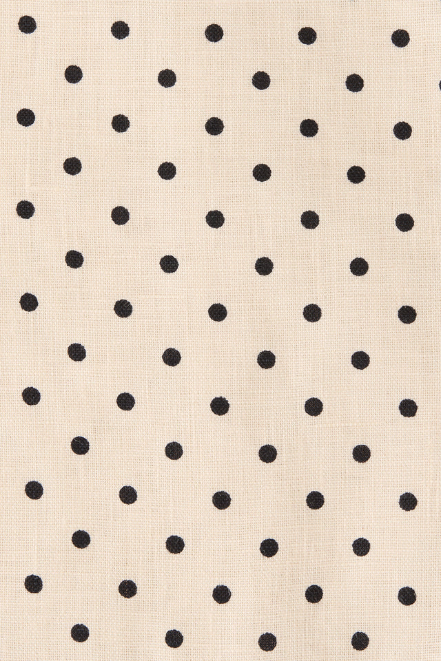 Iria Mini Dress Lola Polka Dot Cream Black