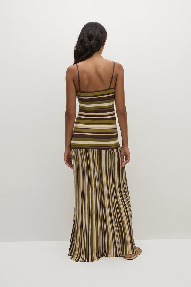 Essenia Knit Dress Espresso Pine Stripe, M / Espresso Pine Stripe Essenia Knit Dress Espresso Pine Stripe, M / Espresso Pine Stripe