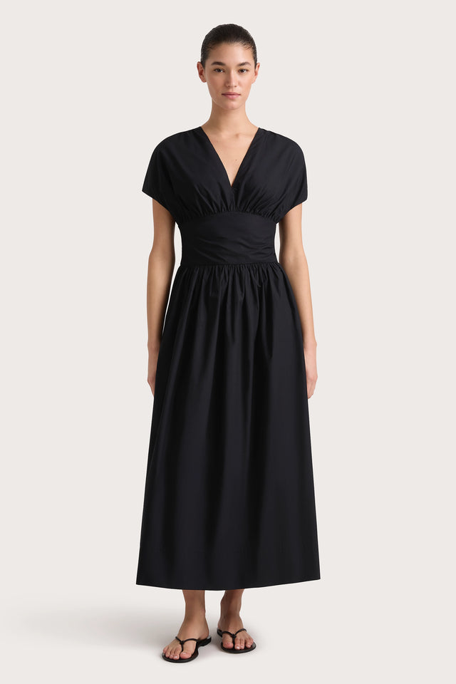 Auve Midi Dress Black